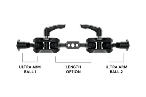 Wooden Camera Ultra Arm Customizer - Combo 1/4-20 & 3/8-16 / 3in. / 7.62cm. / Combo 1/4-20 & 3/8-16