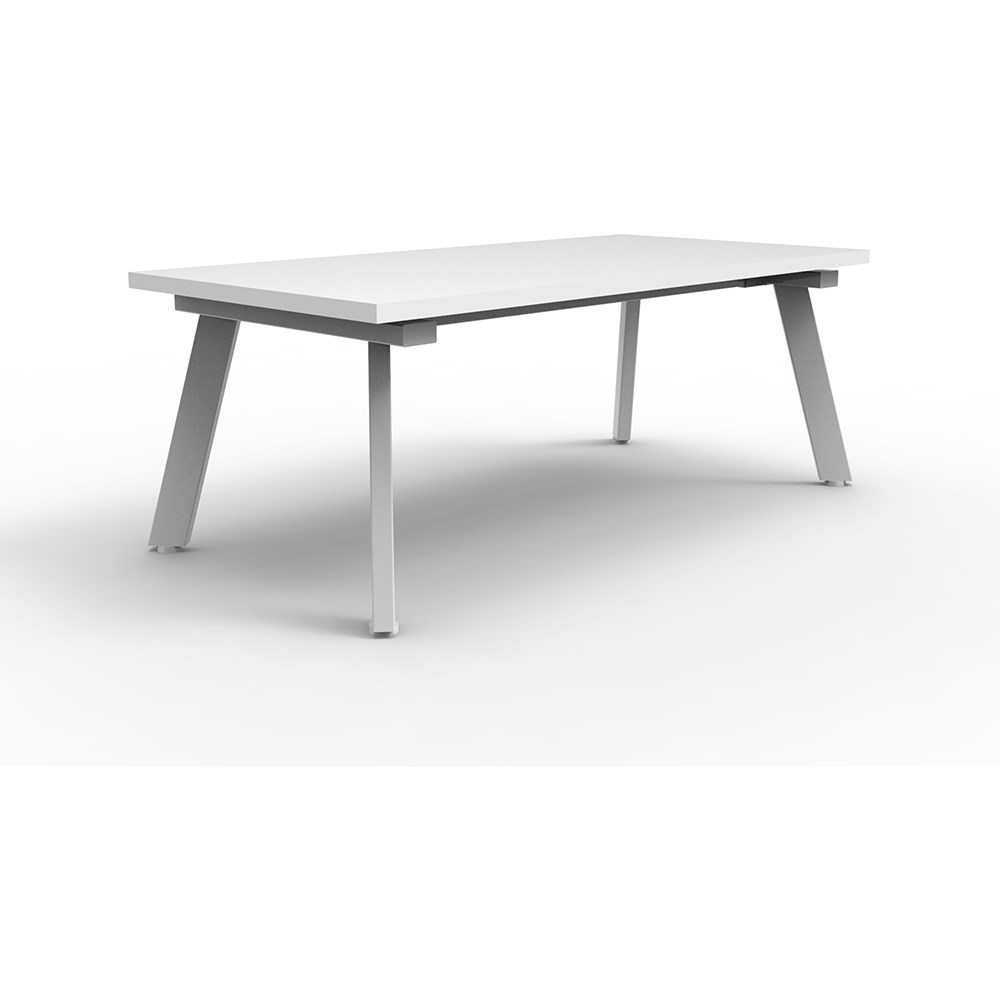 Rapidline Eternity Coffee Table 1200W x 600D x 450mmH White Top White Base