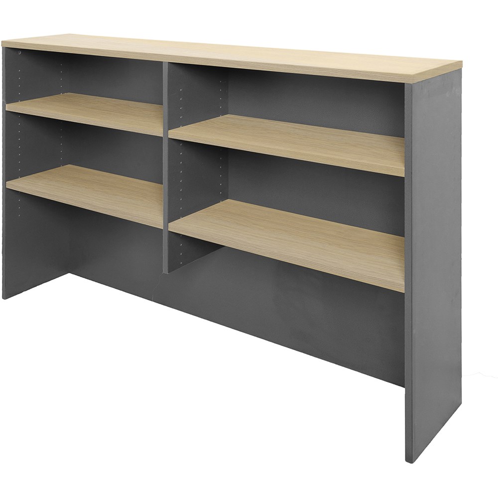 Rapidline Rapid Worker Overhead Hutch 1200W x 315D x  1070mmH Oak And Ironstone