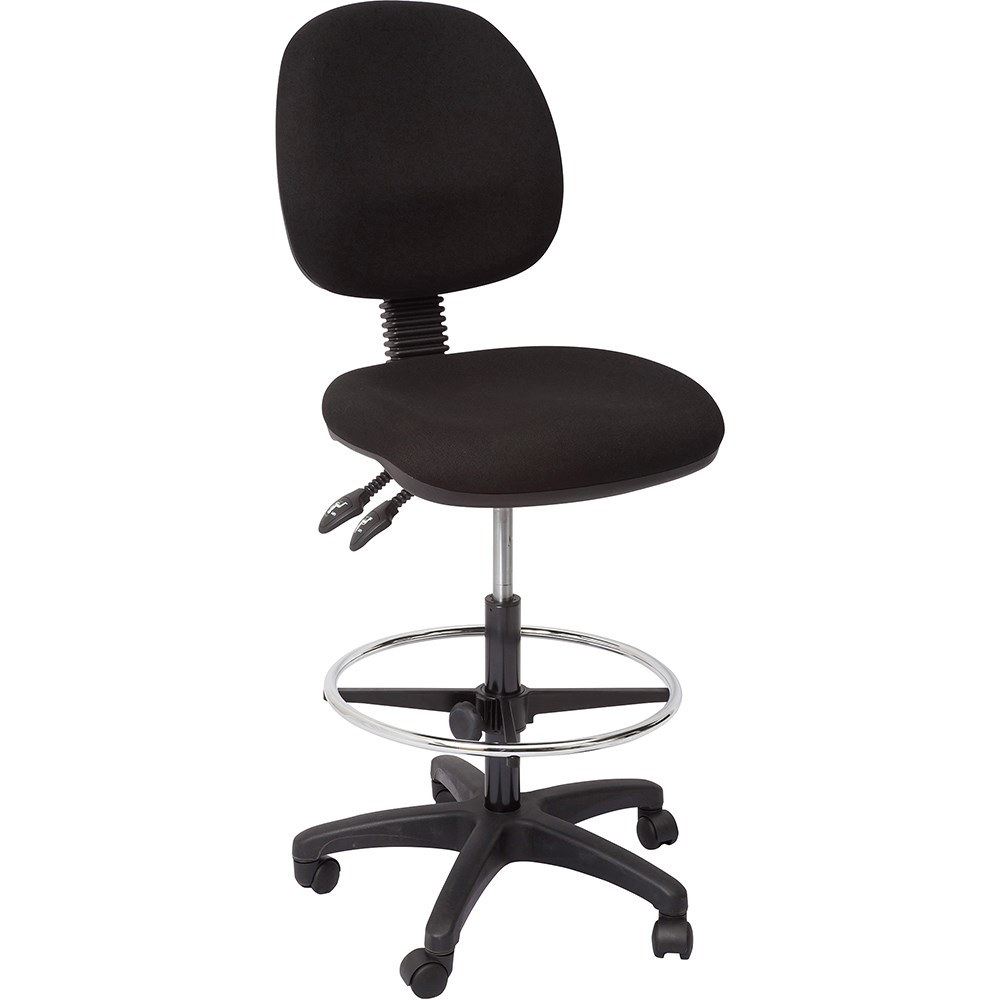 Rapidline EC070BM Drafting Chair Medium Back Black