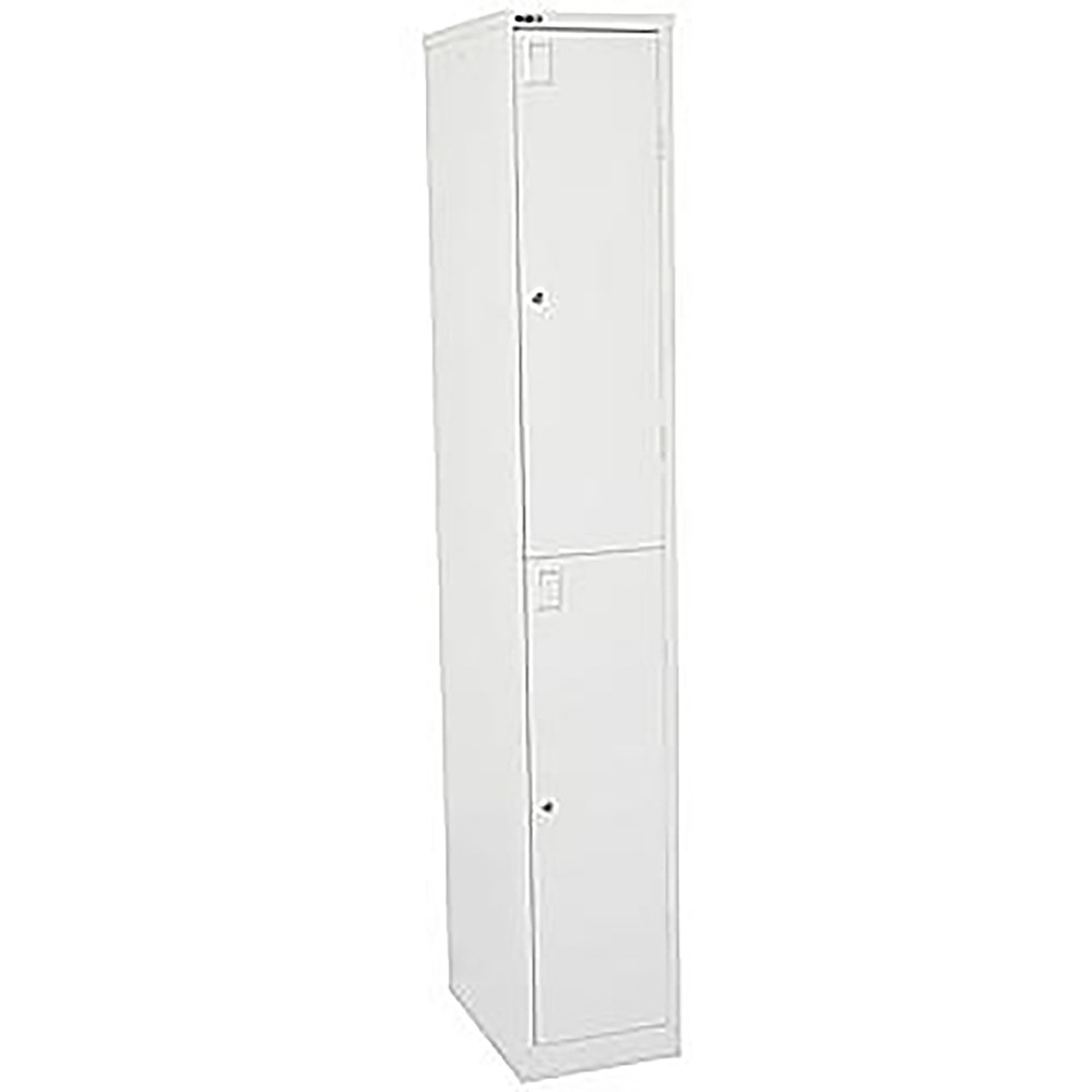 Rapidline Go Locker 2 Door 305W x 455D x 1830mmH White