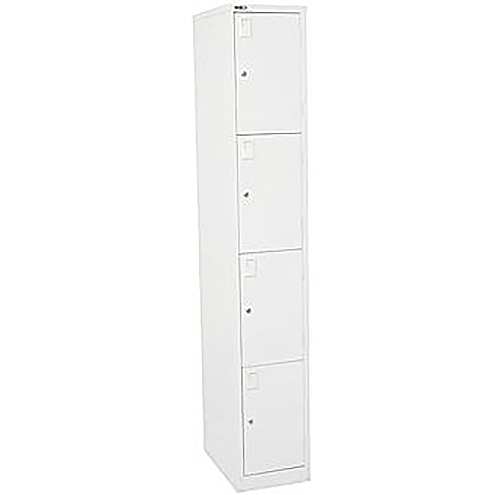 Rapidline Go Locker 4 Door 305W x 455D x 1830mmH White