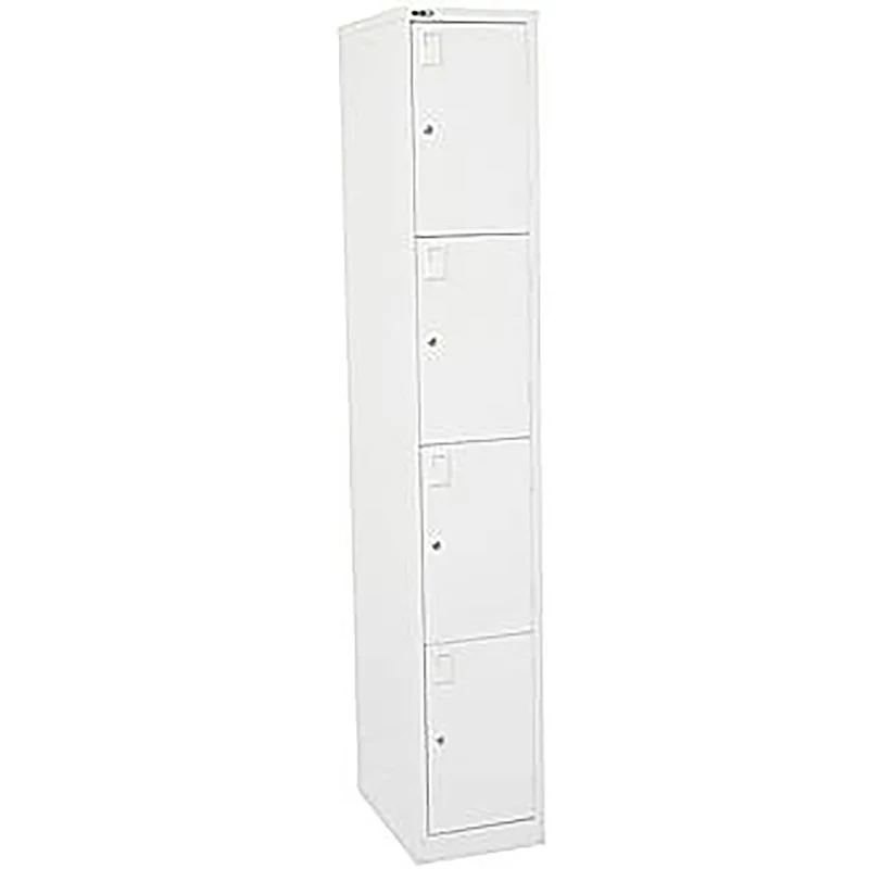 Rapidline Go Locker 4 Door 305W x 455D x 1830mmH White