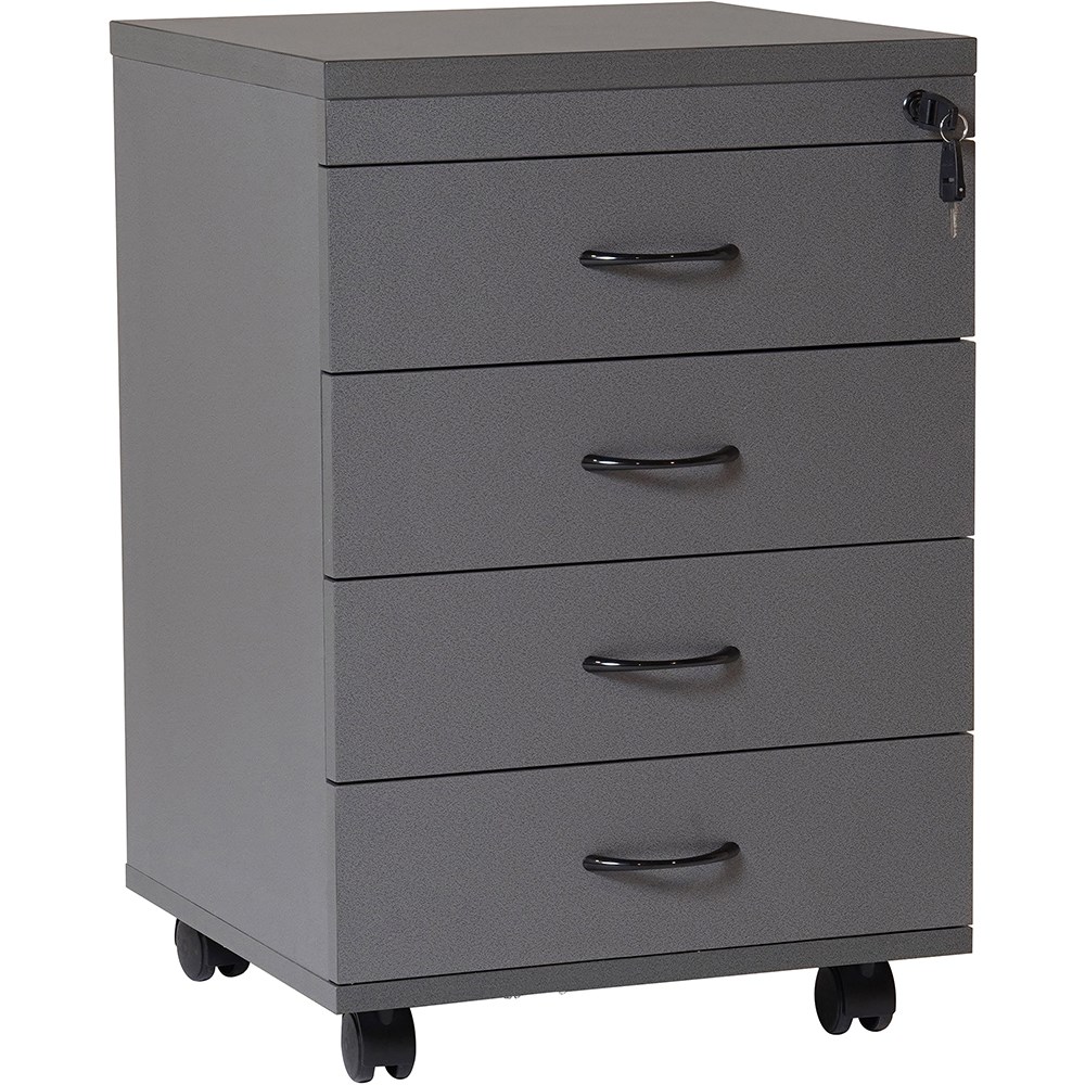 Rapidline Rapid Worker Mobile Pedestal 4 Drawer 465W x 447D x 690mmH Ironstone