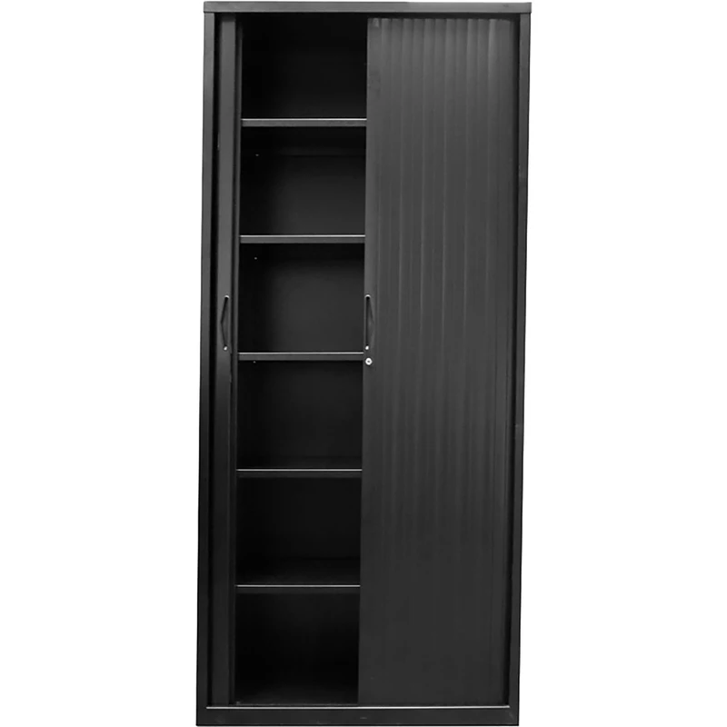 Rapidline Go Tambour Door Cupboard No Shelves Included 900W x 473D x 1981mmH Black