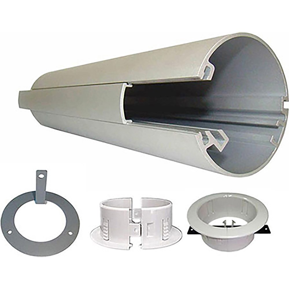 Rapidline Power Pole Kit Floor To Ceiling 2.8M High + 5M  Lead And Starter Socket Silver