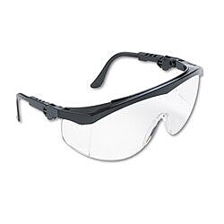 MCR Safety Tomahawk Wraparound Safety Glasses Black Nylon Frame Clear Lens (EA)