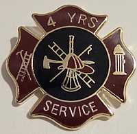Firefighter Stock Service Award Pin