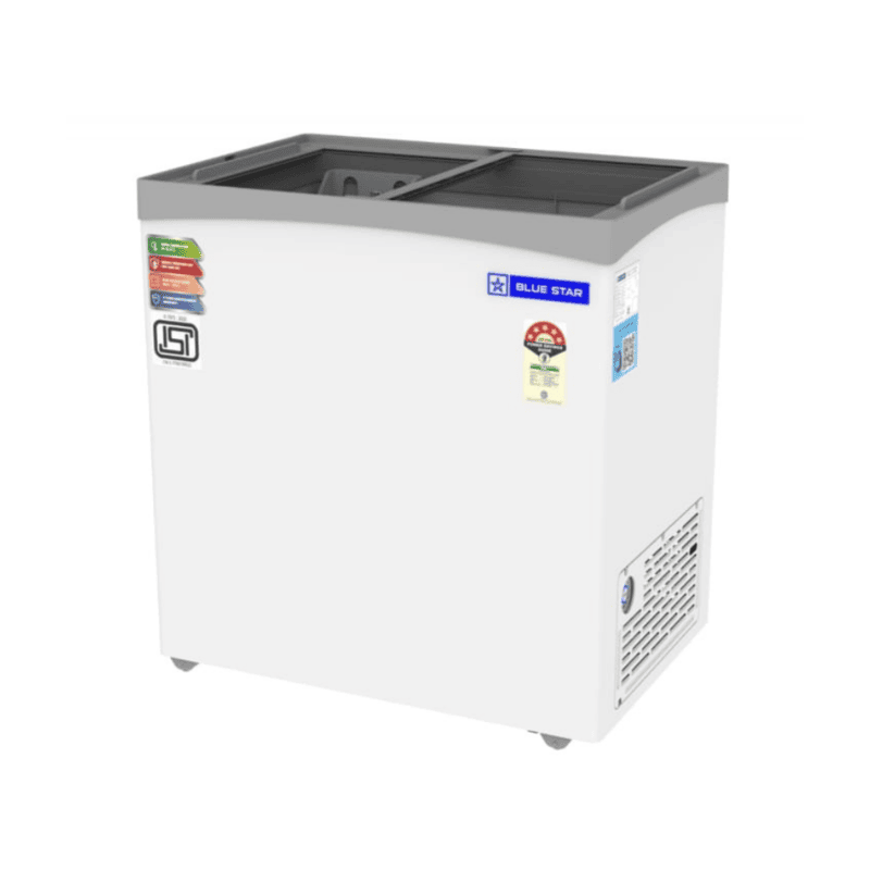 Blue Star Glass Top Deep Freezer-GT5-230NP with 215 litre Freezer capacity