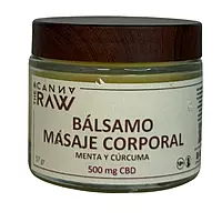 The Canna Raw Bálsamo masaje corporal de hemp, menta y cúrcuma