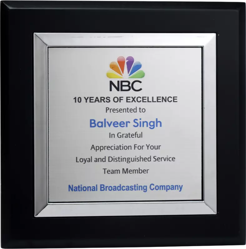 NBC PLAQUES TROPHY