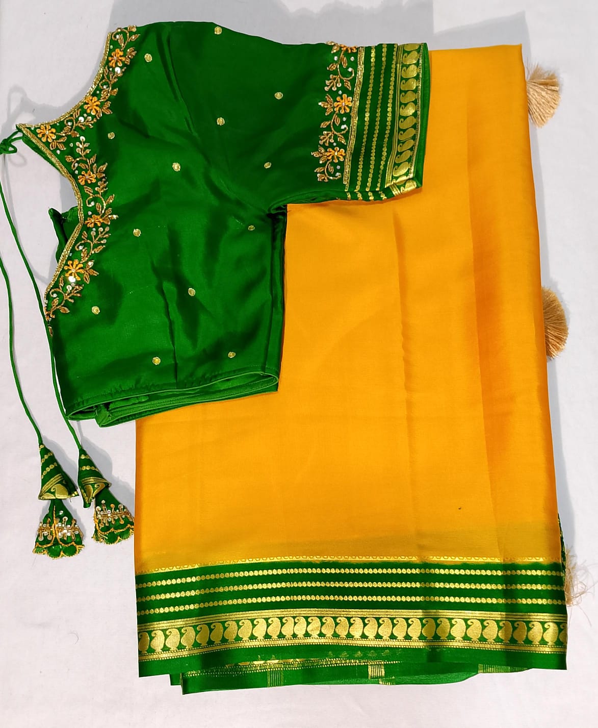 N34: Ready To Ship Beautiful Saree With Stitched Blouse N34: Ready To Ship Beautiful Saree With Stitched Blouse
