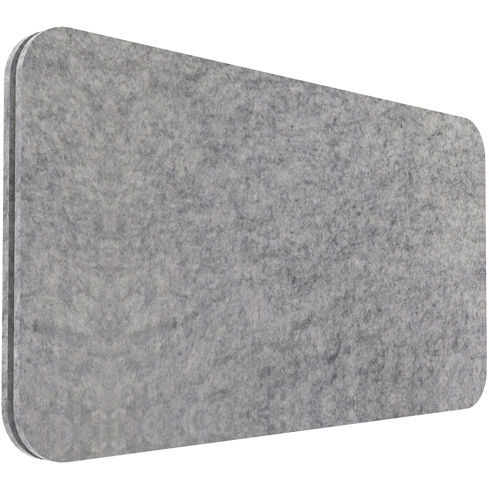 Rapidline Desk Mounted Eco  Panel Screen 740W x 27D x 400mmH Marble Grey