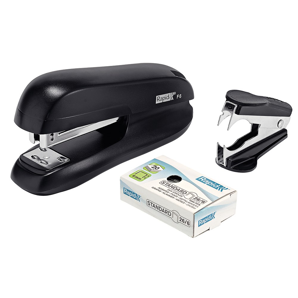Rapid F6 Stapler Half Strip  Black Value Pack