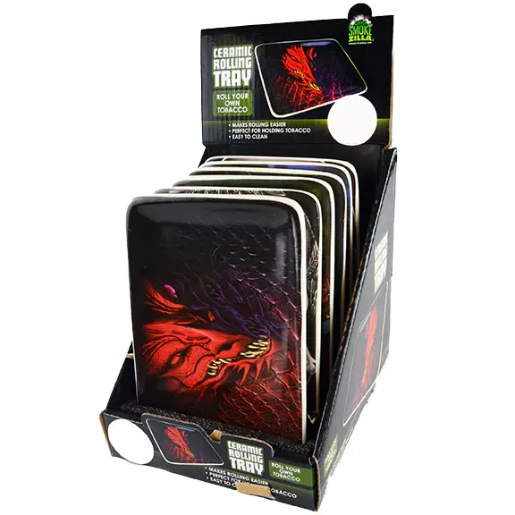 SMOKE ZILLA CERAMIC ROLLING TRAY