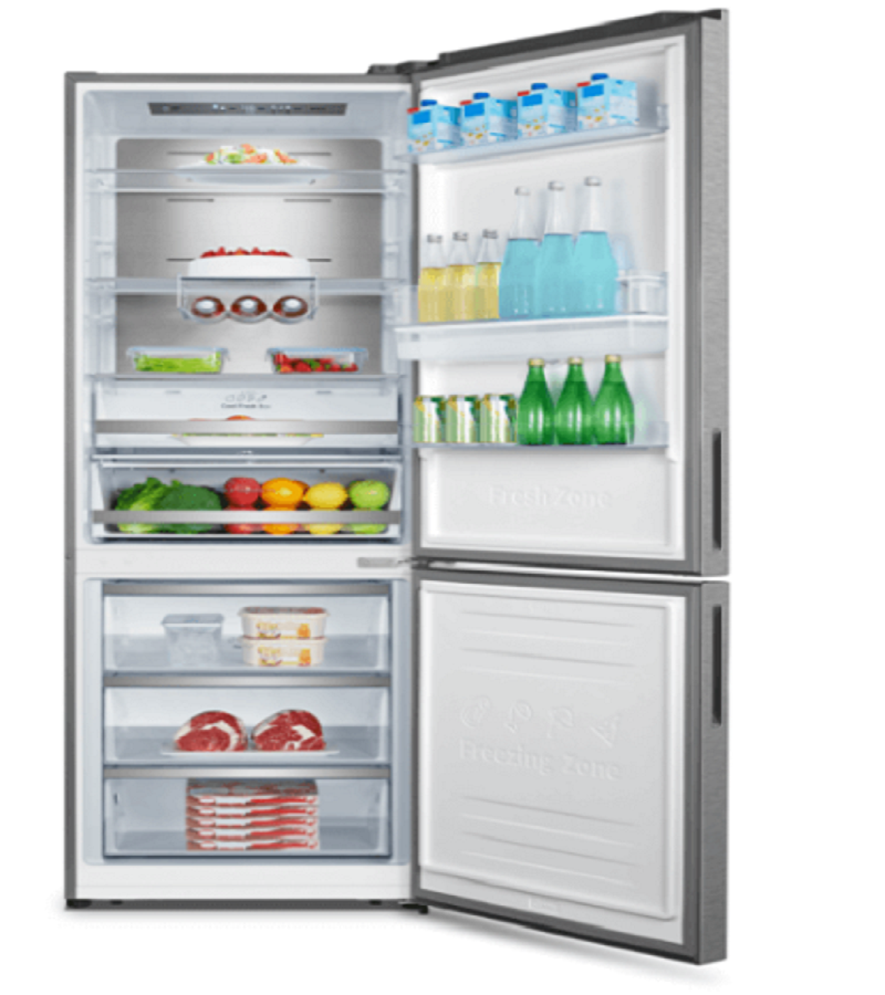 Hisense 286 Liters Fridge REF286DR – Bottom Mount Freezer No Frost Silver Hisense 286 Liters Fridge REF286DR – Bottom Mount Freezer No Frost Silver