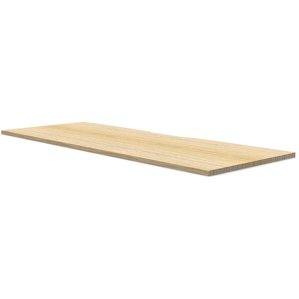 Rapidline Rectangle Table Top Only 1500W x 750D x 25mmD Natural Oak