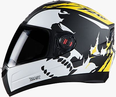 STEELBIRD SBA-1 BEAST GLOSSY BLACK/YELLOW C/V (L)