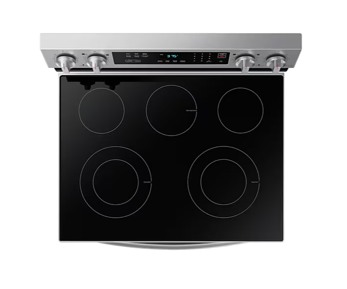 NE63F6311SR/AP, Cocina Eléctrica Samsung 30 Pulgada Vitro 5 Quemadores, 12 meses Garantía General