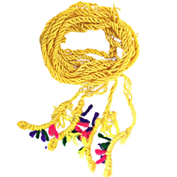 Yellow Colour Nomu Dhara/Nomula Dharam Sacred Thread Pack of 5 Pcs