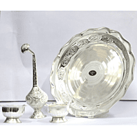 German Silver Welcome Set/Kit for Gifting (Contains 5 Articles)