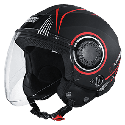 STUDDS URBAN SUPER D1 MATT BLACK N2 RED C/V (XL)