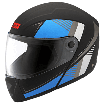 STUDDS NINJA ELITE SUPER D3 MATT BLACK N1 BLUE C/V (XL)