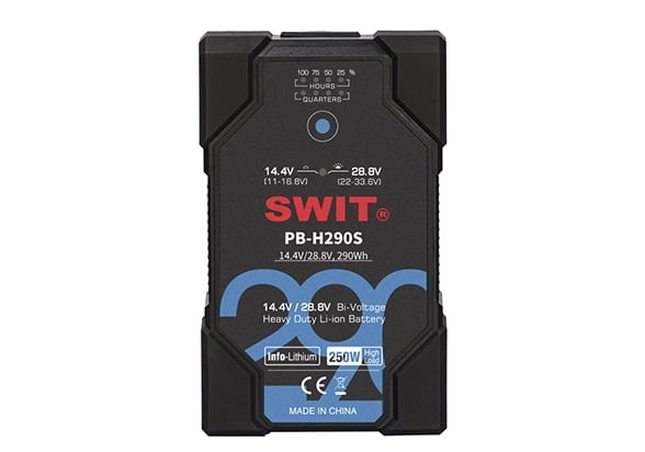 SWIT 290Wh V-mount Bi-Voltage Batteries