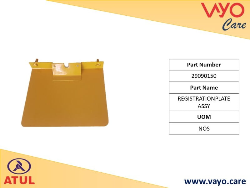 REGISTRATIONPLATE ASSY - 29090150 - GEMINI ULTRA