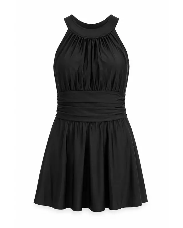 Classic Black Swim Dress / فستان سباحة أسود كلاسيكي