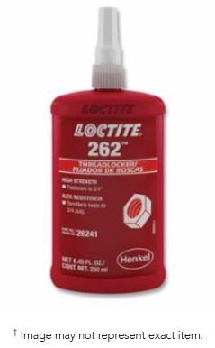 262™ Threadlocker, Medium to High Strength, 50 ml, Red