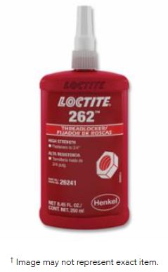 262™ Threadlocker, Medium to High Strength, 50 ml, Red