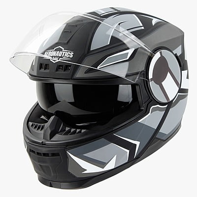 STEELBIRD SBH-40 ISS SPEED GLOSSY BLACK/GREY C/V 600 MM