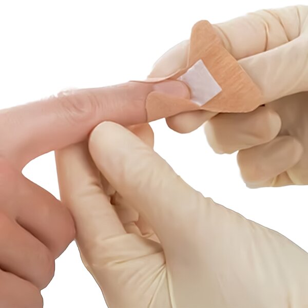 Leukoplast Fabric Adhesive Strip Bandage 1-1/2" x 2" Tan Sterile (BX/100EA)