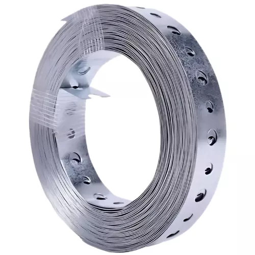 Cintilla Perforada P/Ducto de Lamina Galvanizada, Calibre 24, de 3/4" X 50 metros - SOPORTE34