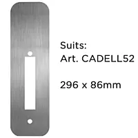 Upgrade RETROFIT PLATE (RECTANGLE 296 x 86mm) - Stainless Steel