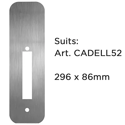 Upgrade RETROFIT PLATE (RECTANGLE 296 x 86mm) - Stainless Steel
