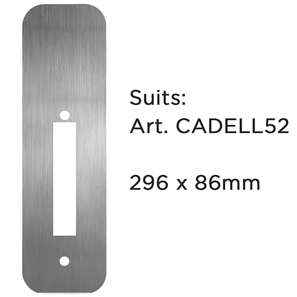 Upgrade RETROFIT PLATE (RECTANGLE 296 x 86mm) - Stainless Steel