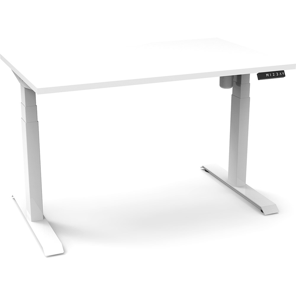 Rapidline Boost Light Single Sided Workstation 1200W x 750D x 1270mmH White/White