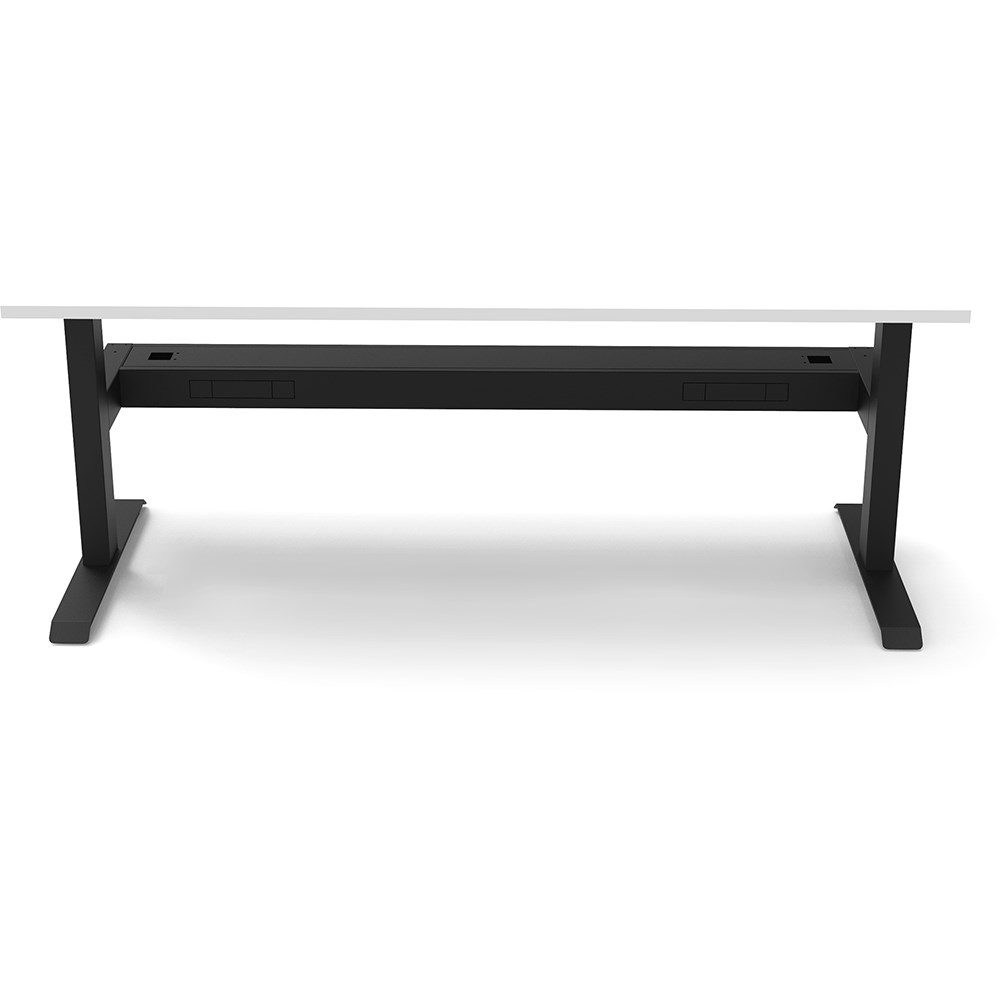 Rapidline Boost Static Single Sided Workstation + Tray 1800W x 750D x 730mmH White/Black