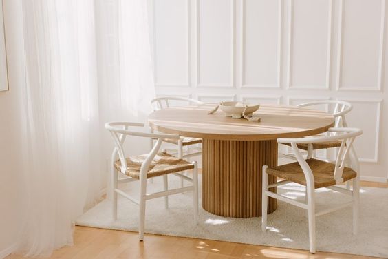 Boho Natural Wood Dining Table Boho Natural Wood Dining Table