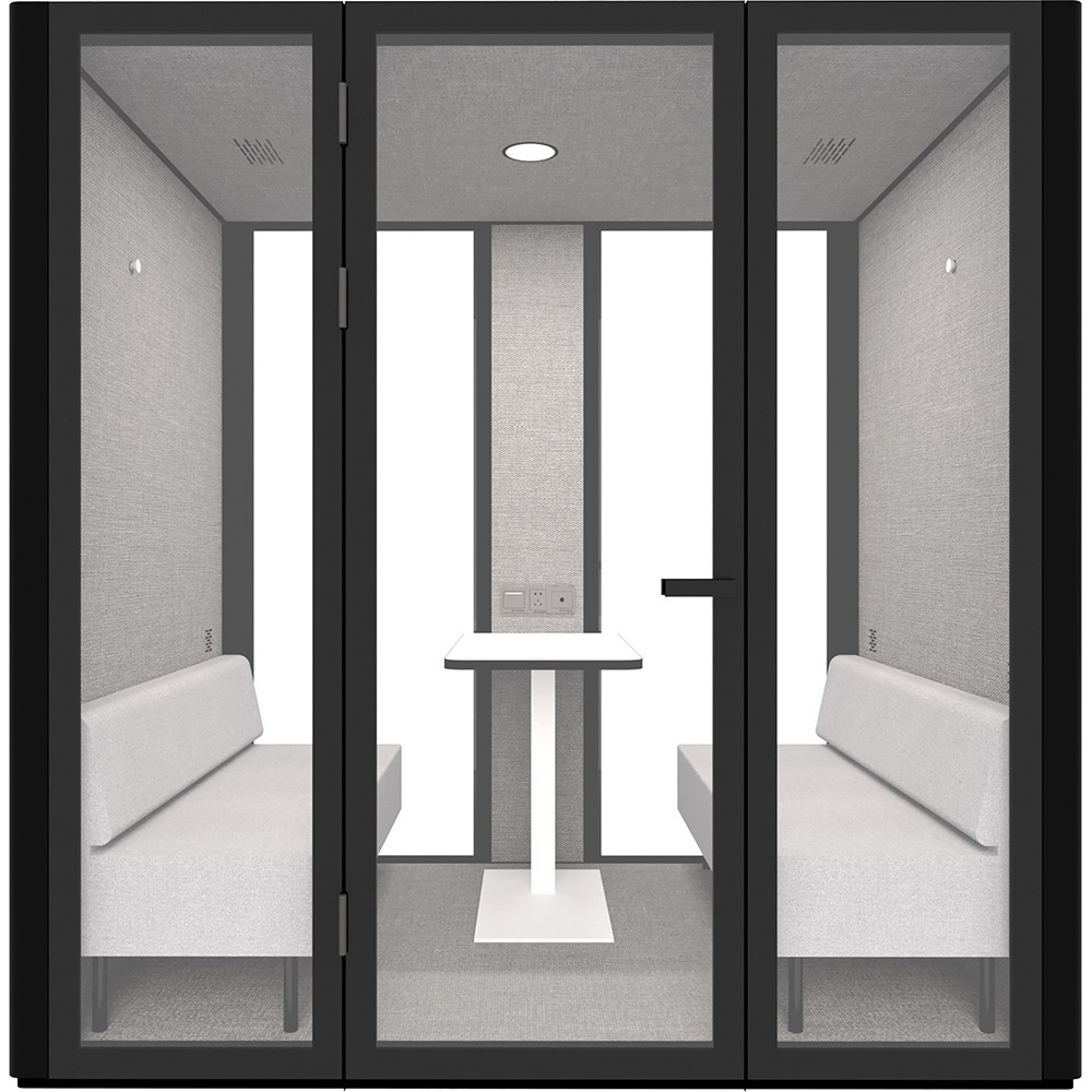 Rapidline B.Quiet Acoustic Meeting Pod 2-4 Person Black
