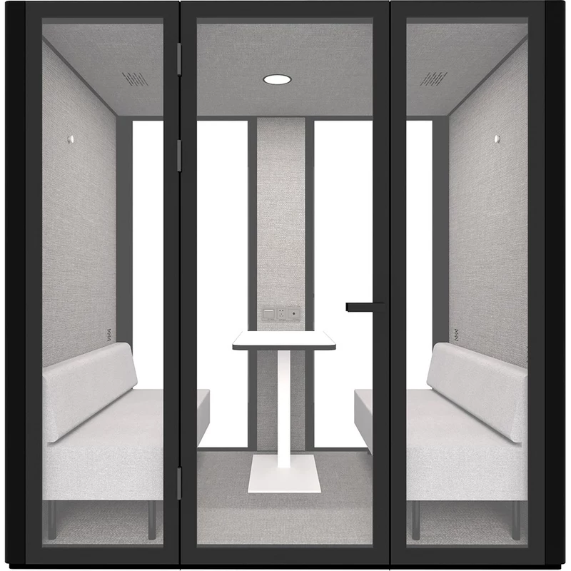 Rapidline B.Quiet Acoustic Meeting Pod 2-4 Person Black