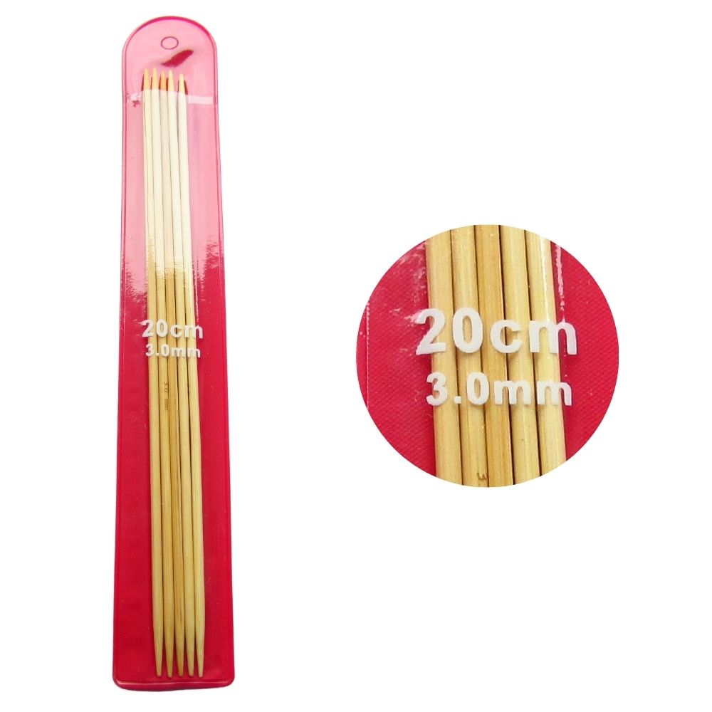 Aguja Tejer Por Cinco Bambu 3.0Mm Paquete X 10 Und Aguja Tejer Por Cinco Bambu 3.0Mm Paquete X 10 Und