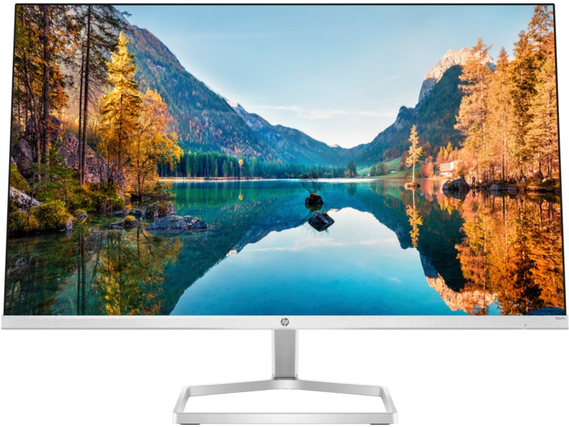 HP M24fw 23.8" FHD Monitor, White Color, Connectivity : VGA, HDMI 1.4 - 2D9K1AA