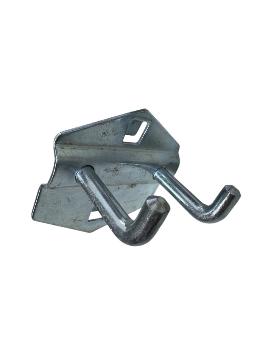 Wall Board Metal Hook, 30mm 90° Bend, Double Hook, 5-Pack | HK3090D-5