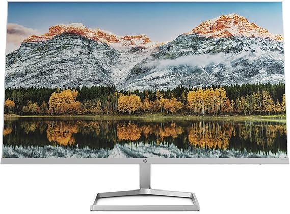 HP M27fw 27" FHD ULTRA SLIM LED MONITOR, White Color, Connectivity : VGA, 2*HDMI - 2H1A4AA