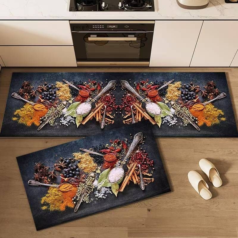 2IN1 POLYESTER KITCHEN RUNNER KITCHEN MAT