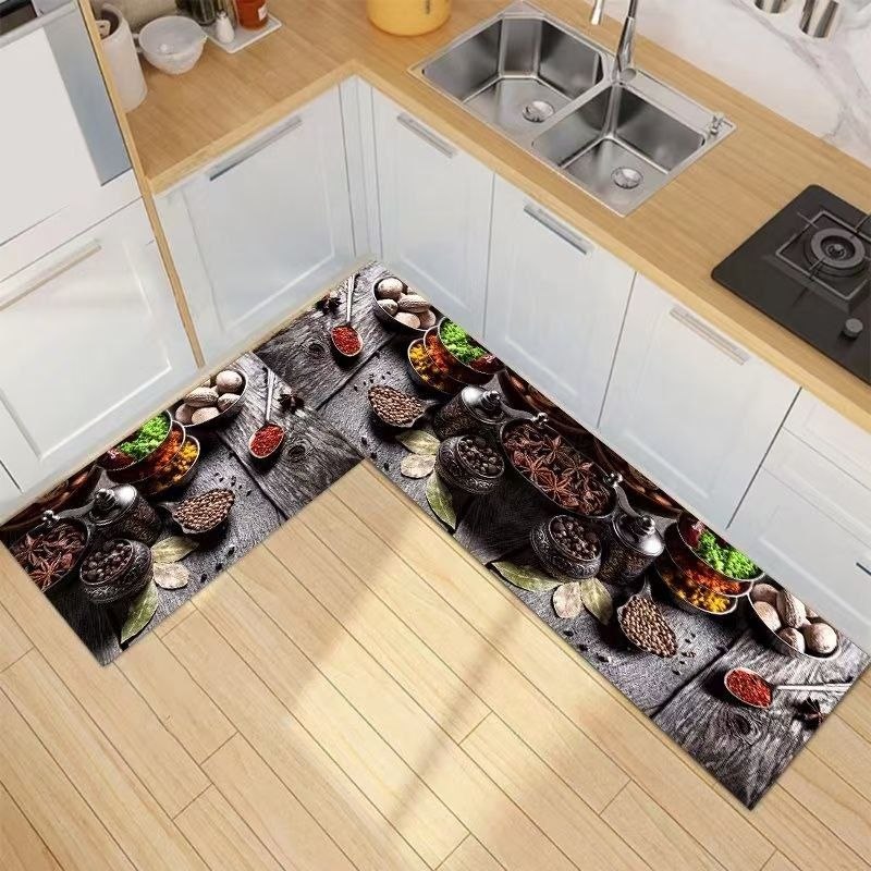 2IN1 POLYESTER KITCHEN RUNNER KITCHEN MAT