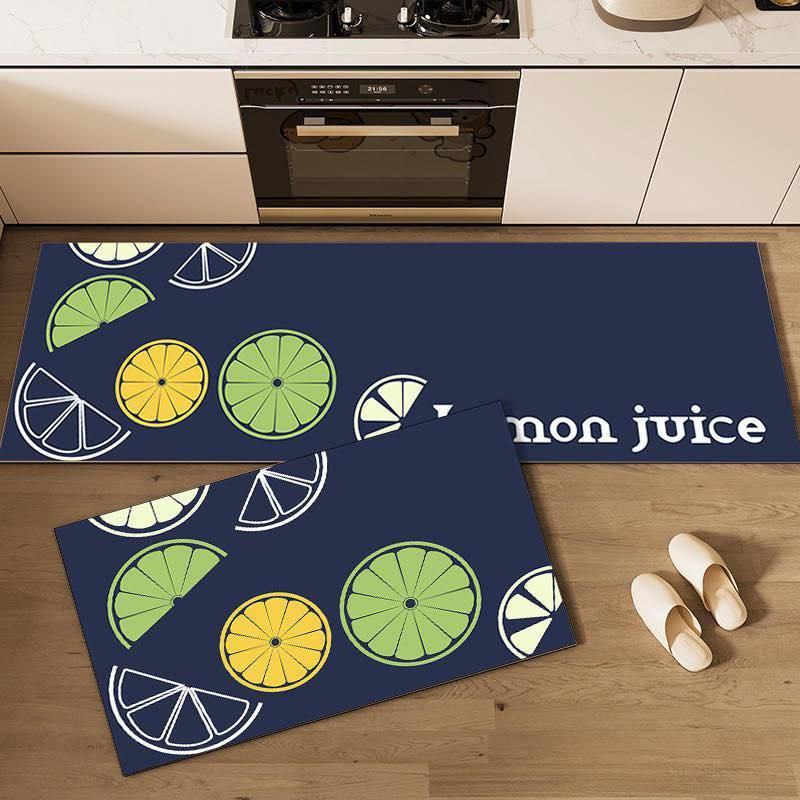 2IN1 POLYYESTER KITCHEN MAT 2 PIECES KITCHEN RUNNER